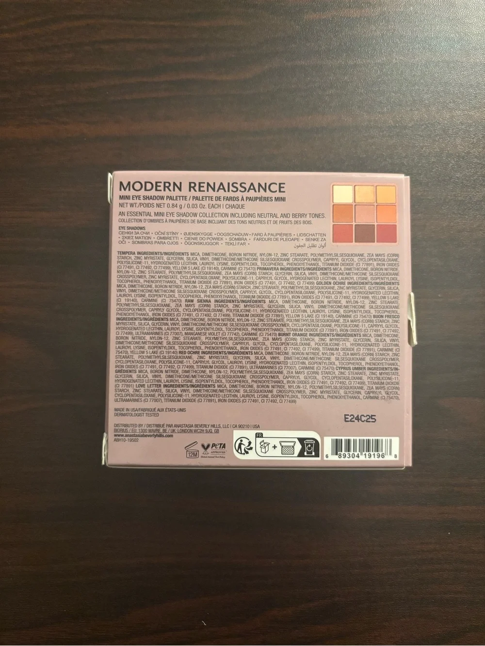 Anastasia Beverly Hills nine pan